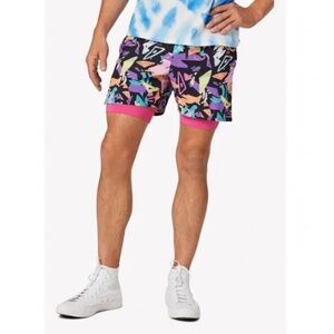 Chubbies Ultimate Training Short The Show Stoppers Geometric/Pink Liner 5.5”